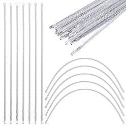 Нержавеющая Сталь Цвет Спиральный корсет из углеродистой стали, палочки для моделирования, цвет нержавеющей стали, 350x6x2 мм
