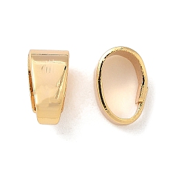 Настоящее золото 18K Латунь оснастки на поруки, с резиновой заглушкой, круглые, стойки покрытие, без никеля , реальный 18 k позолоченный, 6.5x3.5x4.5 мм, отверстие : 5.5x3.5 мм
