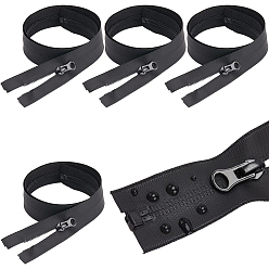 Черный Аксессуары для одежды, нейлоновая молния, с застежкой-молнией, Компоненты застежки-молнии, чёрные, 1000 мм