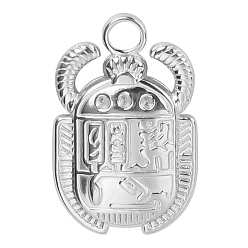 Нержавеющая Сталь Цвет Устойчивы к потускнению 304 подвески из нержавеющей стали со стразами, жук очарование, цвет нержавеющей стали, пригодный для стразов 1 мм, 20x13x3 мм, отверстие : 2.5 мм