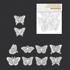 Бабочка Набор наклеек из бумаги васи, декоративные наклейки, для бутылок с водой, портативный компьютер, багаж, чашка, компьютер, мобильный телефон, скейтборде, гитарные наклейки, бабочка, 32~37.5x32~49.5x0.1 мм