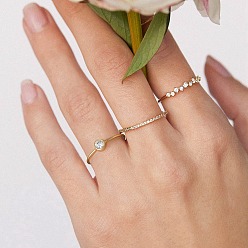 Настоящее золото 14K 925 тонкие серебряные кольца на палец, женское кольцо с камнем из кубического циркония, с печатью s925, реальный 14 k позолоченный, 1~4.5 мм, размер США 8 (18.1 мм)