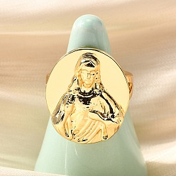 Настоящее золото 16K Латунные регулируемые открытые манжеты для женщин, без кадмия и без свинца, плоские круглые с женщинами, реальный 16 k позолоченный, регулируемый; 24.5x21мм