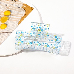 Цветок Пластиковые заколки-коготь для волос для женщин и девочек, цветок, 85x48x40 мм