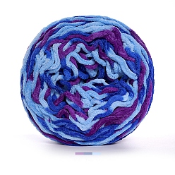 Васильковый Супер мягкая толстая хлопковая пряжа для вязания, пряжа амигуруми, пряжа для вязания крючком, для свитера, шапки, носков, детских одеял, сегмент окрашенный, васильковый, 5 мм