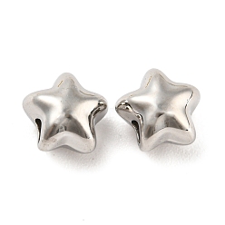 Платина Наберешь металлизации шарики сплава, без кадмия, без никеля и без свинца, звезда, платина, 8x8.5x6.5 мм, отверстие : 2 мм
