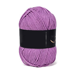 Средняя Орхидея 4 пряжа из молочного акрилового волокна для тафтинговых ковриков, пряжа амигуруми, пряжа для вязания крючком, для свитера, шапки, носков, детских одеял, средне орхидеи, 2.5 мм, около 113.74 ярдов (104 м) / моток