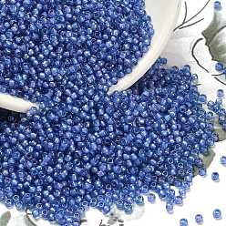 (934) Inside Color Crystal/Wisteria Lined Тохо 11/0 круглые бусины, японский бисер, (934) внутри цветной кристалл / глициния на подкладке, 2.2 мм, отверстие : 0.8 мм, Около 50000 шт / фунт