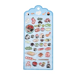 Sushi Эпоксидная смола 3d объемные самоклеящиеся наклейки, декоративные наклейки, суши, 7~40x6~31x3.5~5.5 мм