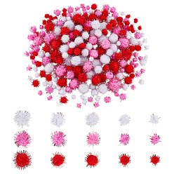 (52) Непрозрачная лаванда 825 шт 15 стили ручная работа кукла своими руками поделки помпон пряжа помпоны шарики, с металлического корда, разноцветные, 1~3 см