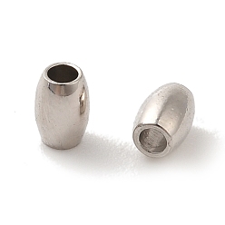 Платина Латунные бусины, долговечный, без кадмия и без свинца, овальные, платина, 3.5x2.5 мм, отверстие : 1.4 мм