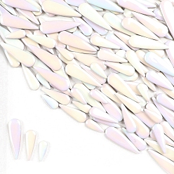 Белый 3 стили фарфоровая мозаичная плитка в форме капли, для поделок из мозаики своими руками, рамки для картин и многое другое, белые, 21~40x8~12x4 мм, около 100 г / набор