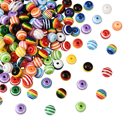 (52) Непрозрачная лаванда 200 шт. круглые бусины из смолы с подкладкой, круглые, разноцветные, 8 мм