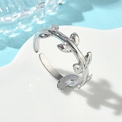 Нержавеющая Сталь Цвет 304 открытые кольца-манжеты из нержавеющей стали для женщин, лист, цвет нержавеющей стали, 7.5 мм, внутренний диаметр: 16.6 мм