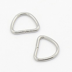 Stainless Steel Color Tarnish Resistant 304 Stainless Steel Triangle Rings, Buckle Clasps, For Webbing, Strapping Bags, Garment Accessories, Stainless Steel Color, 7x9x1mm, Hole: 8x5mm