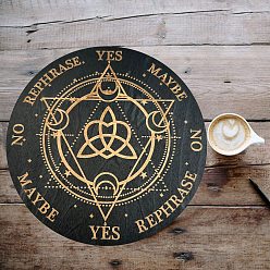 Треугольник Деревянная маятниковая доска, биолокация гадальная доска, для колдовства принадлежности для викканского алтаря, треугольные, 150x5 мм