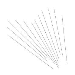 Платина Швейные иглы из углеродистой стали, Штопальные иглы, платина, 80x0.45 мм, отверстие : 0.3 мм