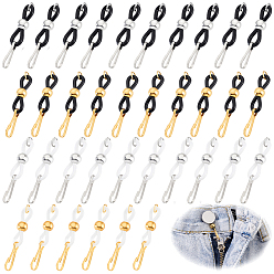 (52) Непрозрачная лаванда 40шт 4 стиль силиконовые насадки, Сплав с застежкой, разноцветные, 36 мм