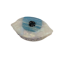 Синий Заколки для волос с когтями из ацетата целлюлозы (смола), злые глаза, заколка для волос для женщин и девочек, синие, 93x45 мм