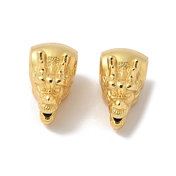 Дракон Цвет матового золота 925 бусины из стерлингового серебра, дракон, 18.5x9.5x10.5 мм, отверстие : 1.6 мм