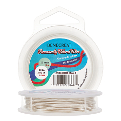 Серебро 3 жилы из медной проволоки, долговечный, витых круглых, серебряные, 20 датчик, 0.8 мм, около 10 м / рулон