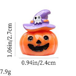 Тыква Хэллоуин скульптура из смолы украшения дисплея, для домашнего офисного стола, тыква, 27x24 мм