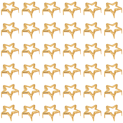 Золотой 200шт. железные заклепки, звезда, для поделки из кожи, золотые, 11.5x12x4.5 мм