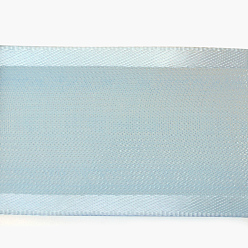 Aqua 100 Yards Polyester Organza Ribbon with Satin Edge, Aqua, 3/8 inch(9mm)