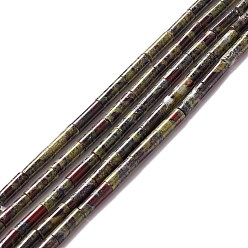 Dragon Blood Natural Dragon Blood Beads Strands, Column, 9~10.5x3mm, Hole: 0.9~1mm, about 40~43pcs/strand, 15.35 inch~15.55 inch(39~39.5cm)