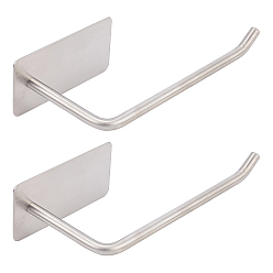 Нержавеющая Сталь Цвет 304 держатели для туалетной бумаги из нержавеющей стали без перфорации, держатель рулона клейкой ткани, принадлежности для ванной, цвет нержавеющей стали, 170x44.5x73 мм