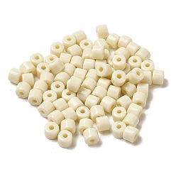 Кукурузный Шелк Непрозрачные акриловые бусины, колонка, цвет колоса кукурузы, 6.5x5 мм, отверстие : 2.2 мм