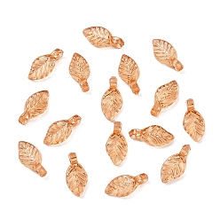 Сэнди Коричневый Прозрачные акриловые брелоки, лист, песчаный коричневый, 10x5x3.5 мм, отверстие : 1 мм