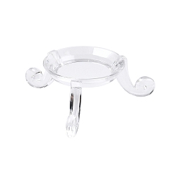 Прозрачный Держатели акриловых хрустальных шаров, прозрачные, лоток : 21 мм, 51x54x20 мм