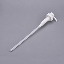 White Polypropylene(PP) Dispensing Pump, Fits Shampoo and Conditioner Jugs Bottles, White, 40.6x6.1cm, Tube: 9.5mm