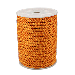 Dark Orange Twisted Nylon Thread, Dark Orange, 5mm, about 18~19yards/roll(16.4m~17.3m/roll)