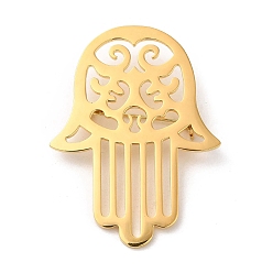Hamsa Hand 201 брошь из нержавеющей стали для рюкзака, хамса рука, 50x37x1.5 мм
