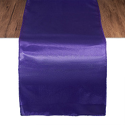 Фиолетовый Дорожка для стола из однотонного полиэстера, для обеденного стола, прямоугольные, фиолетовые, 2750x285x0.3 мм