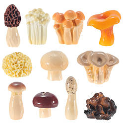 (52) Непрозрачная лаванда 22 шт. 11 стили вазы из смолы миниатюрные украшения в виде грибов, Аксессуары для микроландшафтного сада для кукольного домика, притворяющиеся опорными украшениями, разноцветные, 10~29.5x9.5~32x15.5~32 мм, 2 шт / стиль