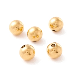 Золотой Ионное покрытие (ip) 202 шарики из нержавеющей стали, половине просверлил, круглые, золотые, 8x7.5 мм, половину отверстия: 2 мм