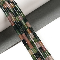 (RRHB277) Кристалл на подкладке из медово-бежевого цвета Природного индийского агата бисер нитей, колонка, 8x4 мм, отверстие : 0.7 мм, около 48 шт / нитка, 15.35~15.43'' (39~39.2 см)