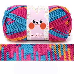 Темно-Голубой Шерстяная пряжа, пряжа для вязания крючком, для свитера, шапки, носков, детских одеял, сегмент окрашенный, глубокое синее небо, 3.5~4 мм, около 185.91 ярдов (170 м) / моток