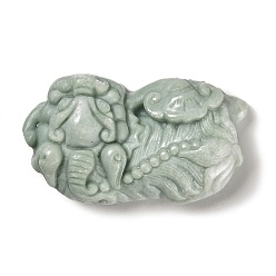 Pi Xiu Резные подвески из натурального кальцита, Pi Xiu, 27.5x48x12 мм, отверстие : 1.5 мм