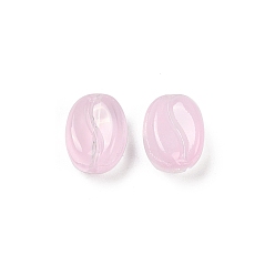 чертополох Прозрачные стеклянные бусины, кофейный боб, спекающийся лак, чертополох, 11x8.5x6.5 мм, отверстие : 1 мм