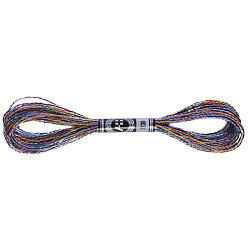 Разноцветный 12-слойная нить для вышивания из металлизированного полиэстера, блестящие нитки для вышивки крестиком для рукоделия, ручная вышивка, браслеты дружбы плетеная веревка, красочный, 0.8 мм, о 8м / моток