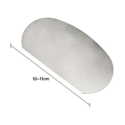 Stainless Steel Color Stainless Steel Alloy Scrapers, for Clay Craft, Oval, Stainless Steel Color, 100~110mm