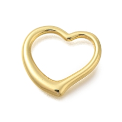 Настоящее золото 18K Стойки обшивки латунные подвески, без свинца и без кадмия, долговечный, сердце прелести, реальный 18 k позолоченный, 19.5x21.5x3 мм, отверстие : 14x17 мм