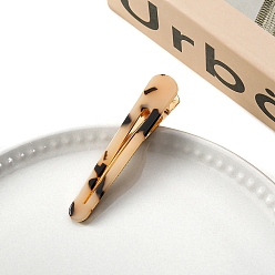 Фора Заколки из кожи аллигатора из ацетата целлюлозы, аксессуары для волос для женщин и девочек, оранжевые, 15x83 мм