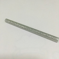 Silver Hot Melt Plastic Glue Sticks, Use for Glue Gun, Silver, 100x7mm, about 240pcs/1000g