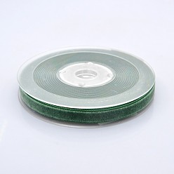 Зеленый Полиэстер бархат лента для упаковки подарка и украшения празднества, зелёные, 3/8 дюйм (10 мм), о 50yards / рулон (45.72 м / рулон)