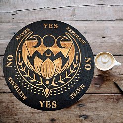 Цветок Деревянная маятниковая доска, биолокация гадальная доска, для колдовства принадлежности для викканского алтаря, цветок, 150x5 мм